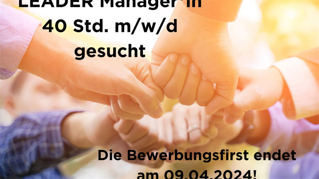 Stellenausschreibung - LEADER Manager*in für die Region Carnica-Klagenfurt-Land